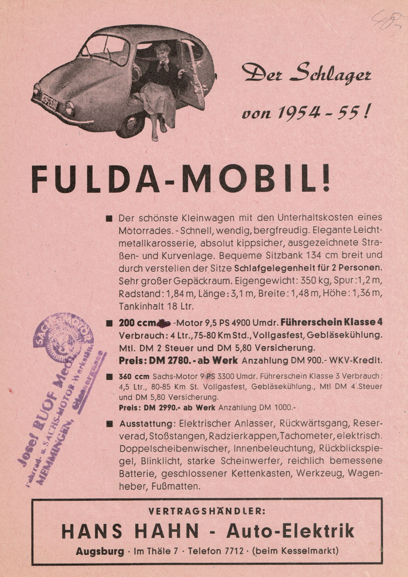 Illustration for article titled Don't Look At Me While I'm Driving: The ZĂĽndapp Janus